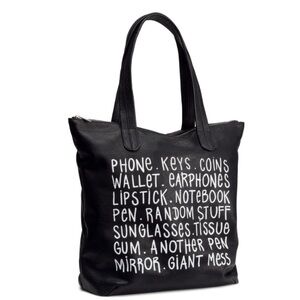 🖤H&M Divided Black Leather Tote Bag🖤